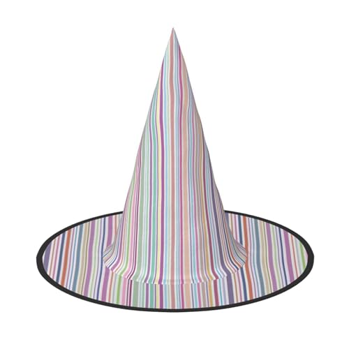 AYYQWE Bunte Streifen. Bequemer Halloween-Hexenhut, Unisex, für Partys, Karneval, Weihnachten und Cosplay AYYQWE Bunte Streifen. Bequemer Halloween-Hexenhut, Unisex, für Partys, Karneval, Weihnachten und Cosplay von AYYQWE