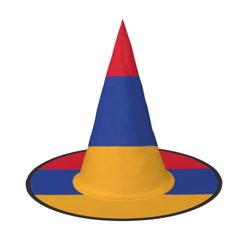 AYYQWE Flagge von Armenien, bequemer Halloween-Hexenhut, Unisex, für Partys, Karneval, Weihnachten und Cosplay von AYYQWE