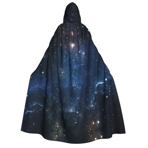AYYQWE Galaxy Space Print Unisex Erwachsene Kapuzenumhang Warm Umhang Halloween Kostüm Cosplay Karneval Thema von AYYQWE