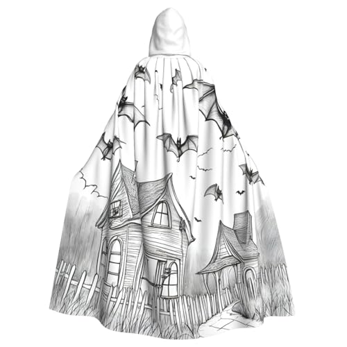 AYYQWE Halloween Fliegende Fledermäuse 1 Druck Halloween Kapuzenumhang Unisex Erwachsene Umhang für Karneval Cosplay Festivals Partys AYYQWE Halloween Fliegende Fledermäuse 1 Druck Halloween Kapuzenumhang Unisex Erwachsene Umhang für Karneval Cosplay Festivals Partys von AYYQWE