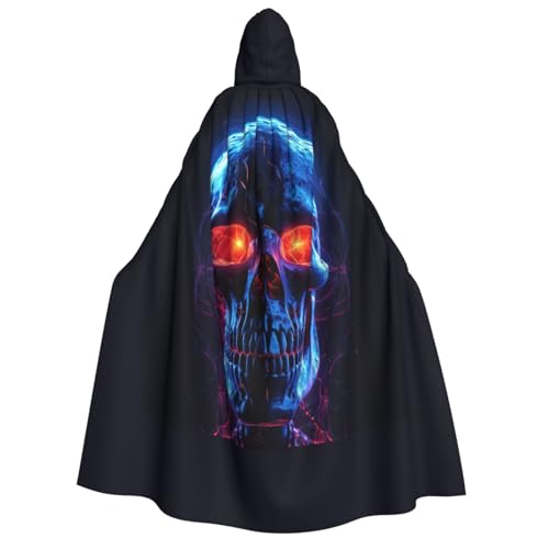 AYYQWE Halloween-Umhang mit Totenkopf-Aufdruck, Unisex, Erwachsene, mit Kapuze, warmer Umhang, Halloween-Kostüm, Cosplay, Karneval-Thema AYYQWE Halloween-Umhang mit Totenkopf-Aufdruck, Unisex, Erwachsene, mit Kapuze, warmer Umhang, Halloween-Kostüm, Cosplay, Karneval-Thema von AYYQWE