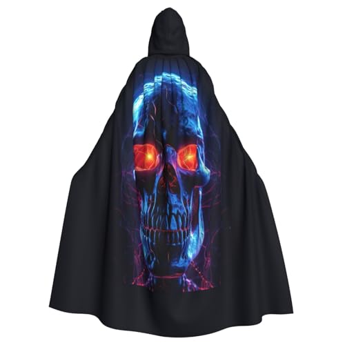 AYYQWE Halloween-Umhang mit Totenkopf-Aufdruck, Unisex, für Erwachsene, für Karneval, Cosplay, Festivals, Partys AYYQWE Halloween-Umhang mit Totenkopf-Aufdruck, Unisex, für Erwachsene, für Karneval, Cosplay, Festivals, Partys von AYYQWE