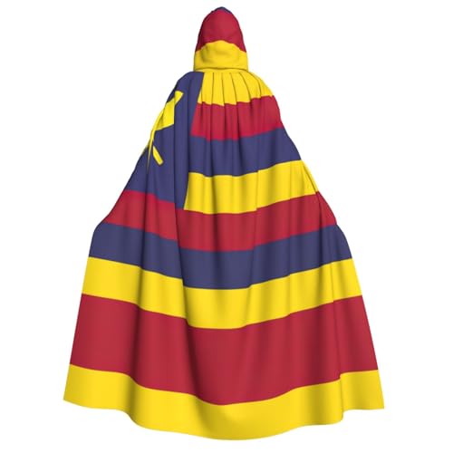 AYYQWE Kapuzenumhang mit Flagge des Königreichs von Hawaii, Unisex, für Erwachsene, warmer Umhang, Halloween-Kostüm, Cosplay, Karneval, Thema von AYYQWE