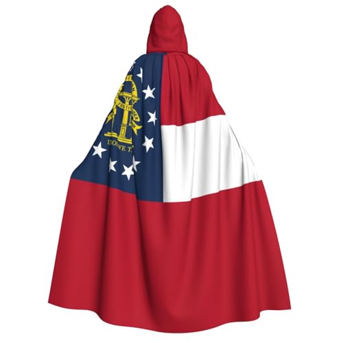 AYYQWE Kapuzenumhang mit Georgia-Flagge, Unisex, Erwachsene, warmer Umhang, Halloween-Kostüm, Cosplay, Karnevalsmotiv AYYQWE Kapuzenumhang mit Georgia-Flagge, Unisex, Erwachsene, warmer Umhang, Halloween-Kostüm, Cosplay, Karnevalsmotiv von AYYQWE