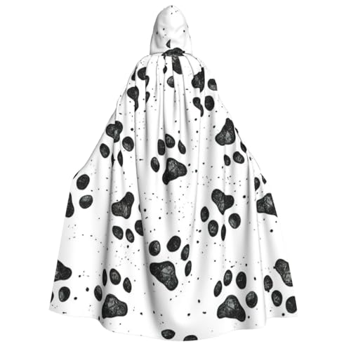 AYYQWE Kapuzenumhang mit Hundepfotenmuster, Unisex, Erwachsene, warmer Umhang, Halloween-Kostüm, Cosplay, Karneval, Thema AYYQWE Kapuzenumhang mit Hundepfotenmuster, Unisex, Erwachsene, warmer Umhang, Halloween-Kostüm, Cosplay, Karneval, Thema von AYYQWE