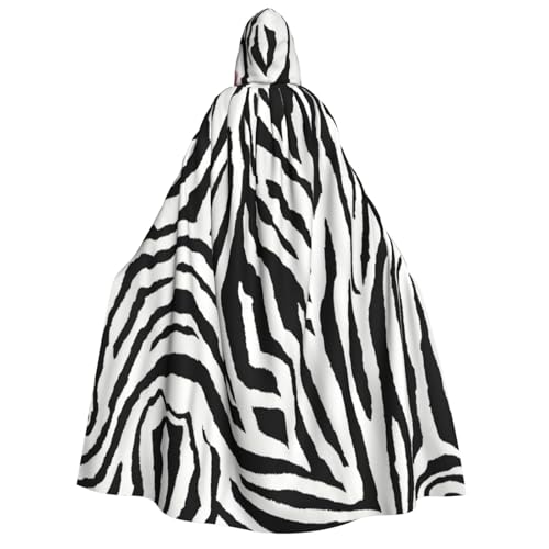 AYYQWE Kapuzenumhang mit Zebramuster, Unisex, Erwachsene, warm, für Halloween, Cosplay, Karneval, Thema AYYQWE Kapuzenumhang mit Zebramuster, Unisex, Erwachsene, warm, für Halloween, Cosplay, Karneval, Thema von AYYQWE