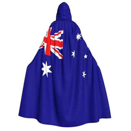 AYYQWE Kapuzenumhang mit australischer Flagge, Unisex, für Erwachsene, warmer Umhang, Halloween-Kostüm, Cosplay, Karnevalsmotiv AYYQWE Kapuzenumhang mit australischer Flagge, Unisex, für Erwachsene, warmer Umhang, Halloween-Kostüm, Cosplay, Karnevalsmotiv von AYYQWE