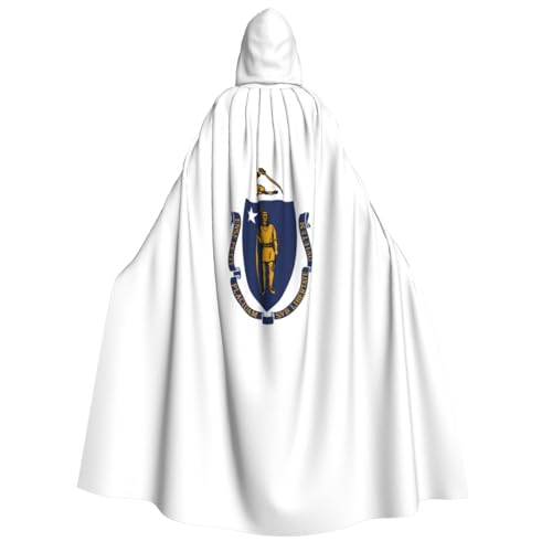AYYQWE Massachusetts Umhang mit Kapuze und Flagge, Unisex, für Erwachsene, warmer Umhang, Halloween-Kostüm, Cosplay, Karnevalsthema AYYQWE Massachusetts Umhang mit Kapuze und Flagge, Unisex, für Erwachsene, warmer Umhang, Halloween-Kostüm, Cosplay, Karnevalsthema von AYYQWE