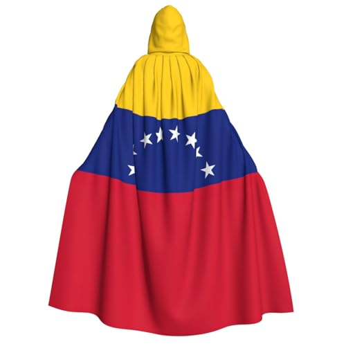 AYYQWE Umhang mit Kapuze, Motiv: Flagge von Venezuela, Unisex, Erwachsene, warmer Umhang, Halloween-Kostüm, Cosplay, Karneval, Thema von AYYQWE