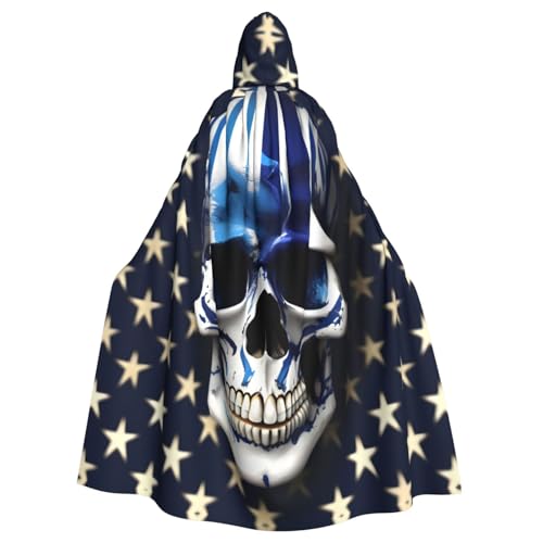 AYYQWE Umhang mit Kapuze für Halloween, Unisex, für Erwachsene, für Karneval, Cosplay, Festivals, Partys von AYYQWE