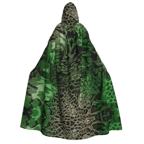 AYYQWE Umhang mit Kapuze und Schlangenmuster, Unisex, für Erwachsene, warm, Halloween-Kostüm, Cosplay, Karnevalsmotiv AYYQWE Umhang mit Kapuze und Schlangenmuster, Unisex, für Erwachsene, warm, Halloween-Kostüm, Cosplay, Karnevalsmotiv von AYYQWE