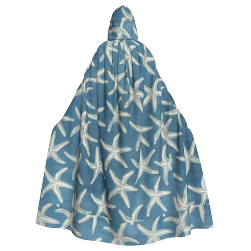AYYQWE Umhang mit Kapuze und Seesternmotiv, für Halloween, Unisex, für Erwachsene, für Karneval, Cosplay, Festivals, Partys AYYQWE Umhang mit Kapuze und Seesternmotiv, für Halloween, Unisex, für Erwachsene, für Karneval, Cosplay, Festivals, Partys von AYYQWE
