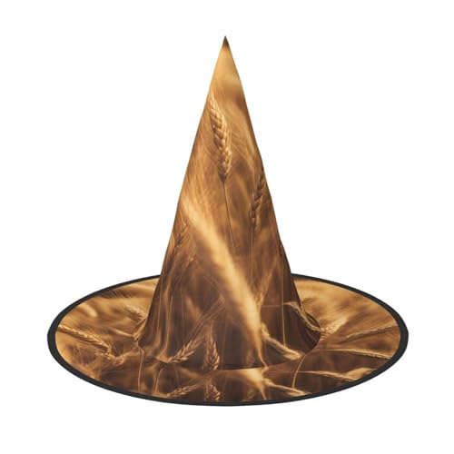 AYYQWE Weizenfelddruck, bequemer Halloween-Hexenhut, Unisex, für Partys, Karneval, Weihnachten und Cosplay AYYQWE Weizenfelddruck, bequemer Halloween-Hexenhut, Unisex, für Partys, Karneval, Weihnachten und Cosplay von AYYQWE