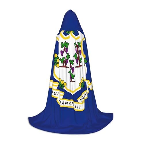 Connecticut Kapuzenumhang mit Staatsflagge, Teenager, Kinder, Erwachsene, Halloween, Gothic, verschiedene Anlässe, Karneval, Cosplay-Kostüm Connecticut Kapuzenumhang mit Staatsflagge, Teenager, Kinder, Erwachsene, Halloween, Gothic, verschiedene Anlässe, Karneval, Cosplay-Kostüm von AYYQWE