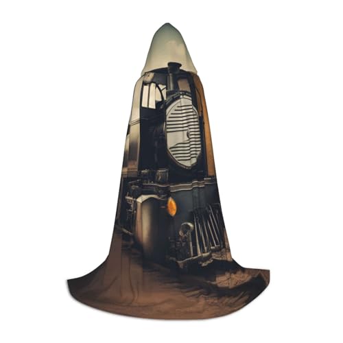 Kapuzenumhang mit Lokomotiven-Druck, Teenager, Kinder, Erwachsene, Halloween, Gothic, verschiedene Anlässe, Karneval, Cosplay-Kostüm Kapuzenumhang mit Lokomotiven-Druck, Teenager, Kinder, Erwachsene, Halloween, Gothic, verschiedene Anlässe, Karneval, Cosplay-Kostüm von AYYQWE