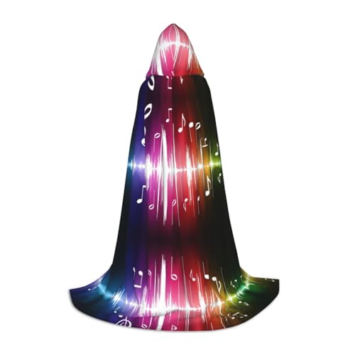 Kapuzenumhang mit Musikdruck, Teenager, Kinder, Erwachsene, Halloween, Gothic, verschiedene Anlässe, Karneval, Cosplay-Kostüm Kapuzenumhang mit Musikdruck, Teenager, Kinder, Erwachsene, Halloween, Gothic, verschiedene Anlässe, Karneval, Cosplay-Kostüm von AYYQWE