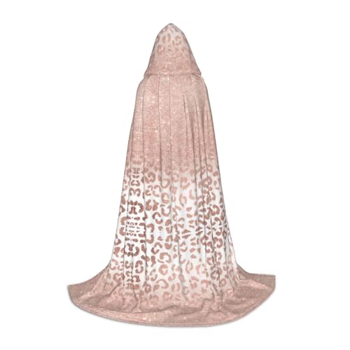 Kapuzenumhang mit Roségold-Glitzer-Aufdruck, Teenager, Kinder, Erwachsene, Halloween, Gothic, verschiedene Anlässe, Karneval, Cosplay-Kostüm Kapuzenumhang mit Roségold-Glitzer-Aufdruck, Teenager, Kinder, Erwachsene, Halloween, Gothic, verschiedene Anlässe, Karneval, Cosplay-Kostüm von AYYQWE