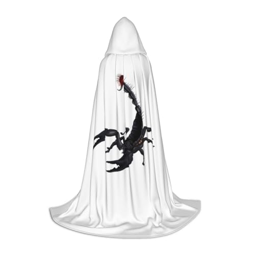 Kapuzenumhang mit Skorpion-Aufdruck, Teenager, Kinder, Erwachsene, Halloween, Gothic, verschiedene Anlässe, Karneval, Cosplay-Kostüm Kapuzenumhang mit Skorpion-Aufdruck, Teenager, Kinder, Erwachsene, Halloween, Gothic, verschiedene Anlässe, Karneval, Cosplay-Kostüm von AYYQWE