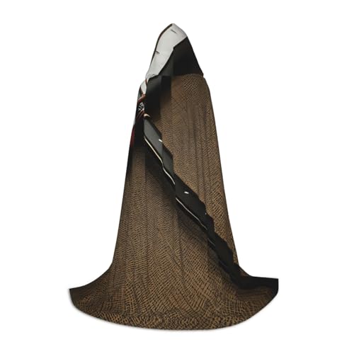 Kapuzenumhang mit japanischem Samurai-Schwert-Druck, Teenager, Kinder, Erwachsene, Halloween, Gothic, verschiedene Anlässe, Karneval, Cosplay-Kostüm Kapuzenumhang mit japanischem Samurai-Schwert-Druck, Teenager, Kinder, Erwachsene, Halloween, Gothic, verschiedene Anlässe, Karneval, Cosplay-Kostüm von AYYQWE
