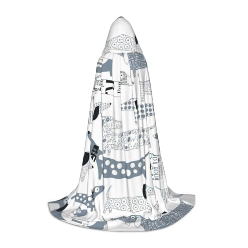 Kapuzenumhang mit süßem Dackel-Motiv, für Teenager, Kinder, Erwachsene, Halloween, Gothic, Karneval, Cosplay-Kostüm Kapuzenumhang mit süßem Dackel-Motiv, für Teenager, Kinder, Erwachsene, Halloween, Gothic, Karneval, Cosplay-Kostüm von AYYQWE
