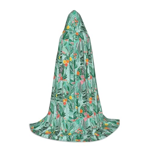 Kapuzenumhang mit tropischem Flora-Druck, Teenager, Kinder, Erwachsene, Halloween, Gothic, verschiedene Anlässe, Karneval, Cosplay-Kostüm Kapuzenumhang mit tropischem Flora-Druck, Teenager, Kinder, Erwachsene, Halloween, Gothic, verschiedene Anlässe, Karneval, Cosplay-Kostüm von AYYQWE