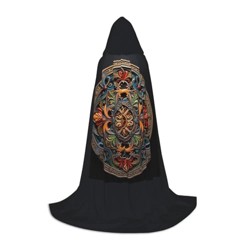 Medallion Kapuzenumhang für Teenager Kinder Erwachsene Halloween Gothic Variety Karneval Cosplay Kostüm von AYYQWE