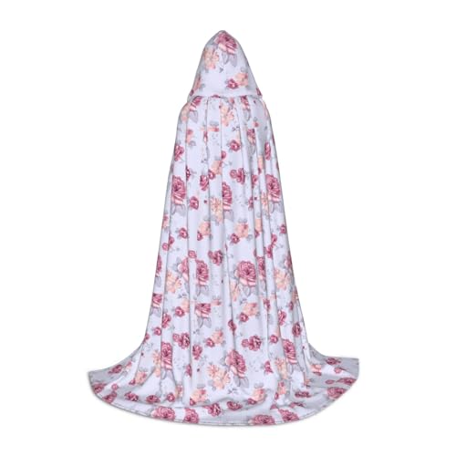 Roter Rosen-Umhang mit Kapuze, Blumendruck, Teenager, Kinder, Erwachsene, Halloween, Gothic, verschiedene Anlässe, Karneval, Cosplay-Kostüm Roter Rosen-Umhang mit Kapuze, Blumendruck, Teenager, Kinder, Erwachsene, Halloween, Gothic, verschiedene Anlässe, Karneval, Cosplay-Kostüm von AYYQWE