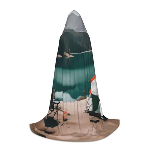 Serenity Lake Camping-Umhang mit Kapuze, für Teenager, Kinder, Erwachsene, Halloween, Gothic, Karneval, Cosplay-Kostüm Serenity Lake Camping-Umhang mit Kapuze, für Teenager, Kinder, Erwachsene, Halloween, Gothic, Karneval, Cosplay-Kostüm von AYYQWE