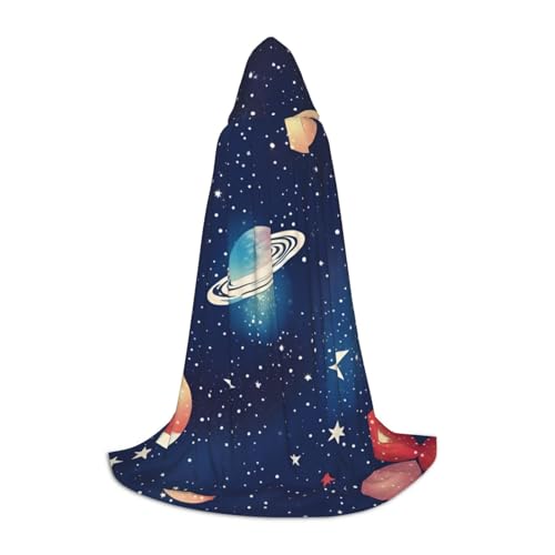 Sternenhimmel-Universum, Weltraum-Druck, Kapuzenumhang, Teenager, Kinder, Erwachsene, Halloween, Gothic, verschiedene Anlässe, Karneval, Cosplay-Kostüm Sternenhimmel-Universum, Weltraum-Druck, Kapuzenumhang, Teenager, Kinder, Erwachsene, Halloween, Gothic, verschiedene Anlässe, Karneval, Cosplay-Kostüm von AYYQWE