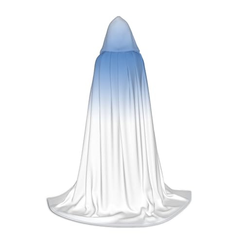 Strukturierter blauer Kapuzenumhang für Teenager Kinder Erwachsene Halloween Gothic Variety Karneval Cosplay Kostüm von AYYQWE