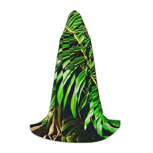 Umhang mit Kapuze, Palmengrün, Blätter, Teenager, Kinder, Erwachsene, Halloween, Gothic, verschiedene Anlässe, Karneval, Cosplay-Kostüm Umhang mit Kapuze, Palmengrün, Blätter, Teenager, Kinder, Erwachsene, Halloween, Gothic, verschiedene Anlässe, Karneval, Cosplay-Kostüm von AYYQWE