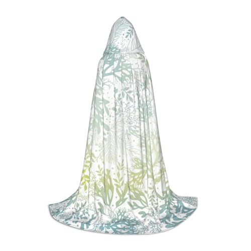 Umhang mit Kapuze für Teenager, Kinder, Erwachsene, Halloween, Gothic, Karneval, Cosplay, Grün Umhang mit Kapuze für Teenager, Kinder, Erwachsene, Halloween, Gothic, Karneval, Cosplay, Grün von AYYQWE