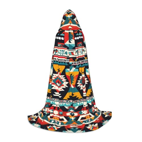 Umhang mit Kapuze und Indianer-Muster, Teenager, Kinder, Erwachsene, Halloween, Gothic, verschiedene Anlässe, Karneval, Cosplay-Kostüm Umhang mit Kapuze und Indianer-Muster, Teenager, Kinder, Erwachsene, Halloween, Gothic, verschiedene Anlässe, Karneval, Cosplay-Kostüm von AYYQWE