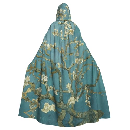 Umhang mit Mandelblüten-Aufdruck, Halloween, Kapuzenumhang, Unisex, Erwachsene, für Karneval, Cosplay, Festivals, Partys Umhang mit Mandelblüten-Aufdruck, Halloween, Kapuzenumhang, Unisex, Erwachsene, für Karneval, Cosplay, Festivals, Partys von AYYQWE