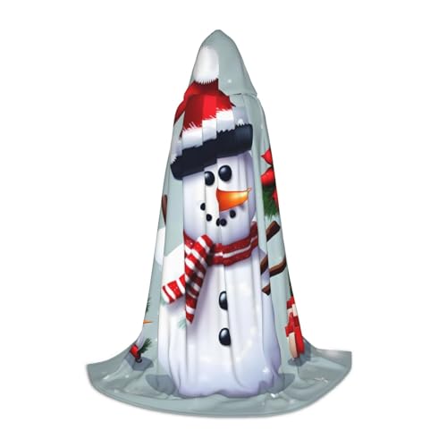 Weihnachtsumhang mit Schneemann-Druck, für Teenager, Kinder, Erwachsene, Halloween, Gothic, verschiedene Anlässe, Karneval, Cosplay-Kostüm Weihnachtsumhang mit Schneemann-Druck, für Teenager, Kinder, Erwachsene, Halloween, Gothic, verschiedene Anlässe, Karneval, Cosplay-Kostüm von AYYQWE
