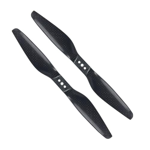 AYrMtH 1 Paar 8055 9055 1055 1155 1255 1355 1455 1555 3K Carbon Fiber Propeller CW CCW 2-Blatt Fit for DIY Flugzeug Multicopter Quadcopter(1155) von AYrMtH