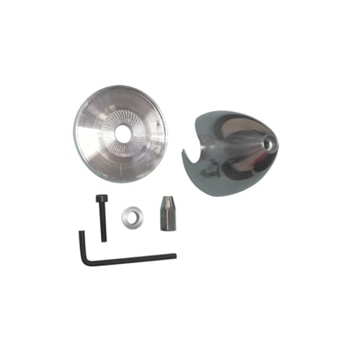 AYrMtH 1 Satz 3-Blatt-Aluminium-Spinner 38–102 MM (1,5–4 Zoll) speziell gebohrt for RC-Flugzeuge mit Propeller RC-Zubehör(102mm) von AYrMtH