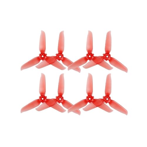 AYrMtH 2/4 Paare passend for FPV-farbige Propeller mit Schnellverschluss, for FPV-Propeller-Drohnenzubehör(Red 4 Pairs) von AYrMtH