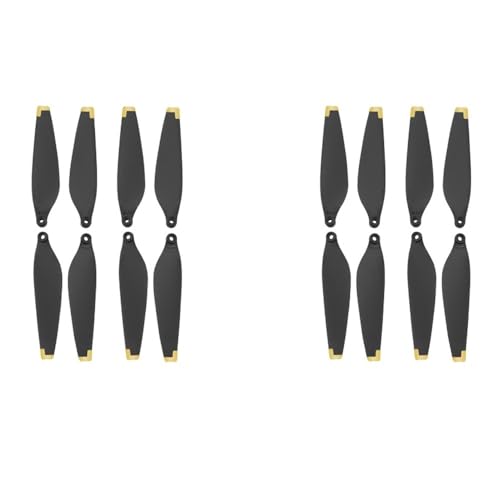 AYrMtH 2/5 Packungen passend for Mini 3 Drohnen-Requisitenblätter, PC-Propellerblätter, Flügellüfter, Ersatz mit Schraubendreher, Drohnenzubehör(2Pack Gold) von AYrMtH