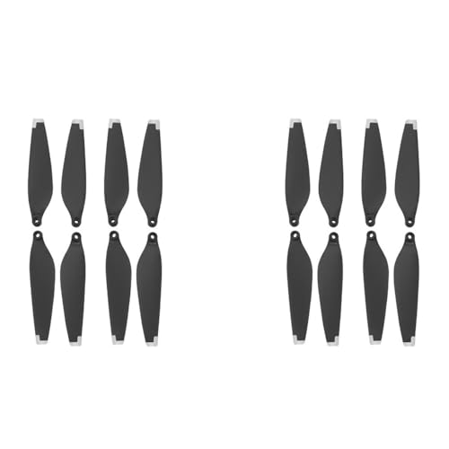 AYrMtH 2/5 Packungen passend for Mini 3 Drohnen-Requisitenblätter, PC-Propellerblätter, Flügellüfter, Ersatz mit Schraubendreher, Drohnenzubehör(2Pack Silver) von AYrMtH