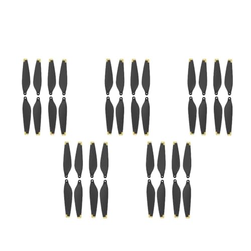 AYrMtH 2/5 Packungen passend for Mini 3 Drohnen-Requisitenblätter, PC-Propellerblätter, Flügellüfter, Ersatz mit Schraubendreher, Drohnenzubehör(5Pack Gold) von AYrMtH