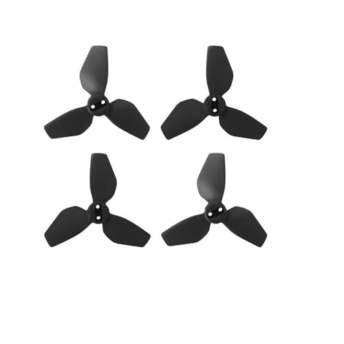 AYrMtH 2 Paar 2016S Propeller passend for NEO Drone Ersatzpropeller Bunte 3-Blatt Leichte Fans Flügel Quadcopter Zubehör(Black) von AYrMtH