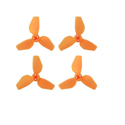 AYrMtH 2 Paar 2016S Propeller passend for NEO Drone Ersatzpropeller Bunte 3-Blatt Leichte Fans Flügel Quadcopter Zubehör(Orange) von AYrMtH