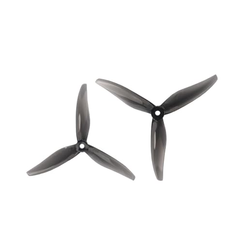 AYrMtH 2 Paar 5129 5mm Loch 3-Blatt-Propeller passend for 2306 2207 Motorpaddel FPV Racing RC Drone Quadcopter Zubehör(Grey) von AYrMtH