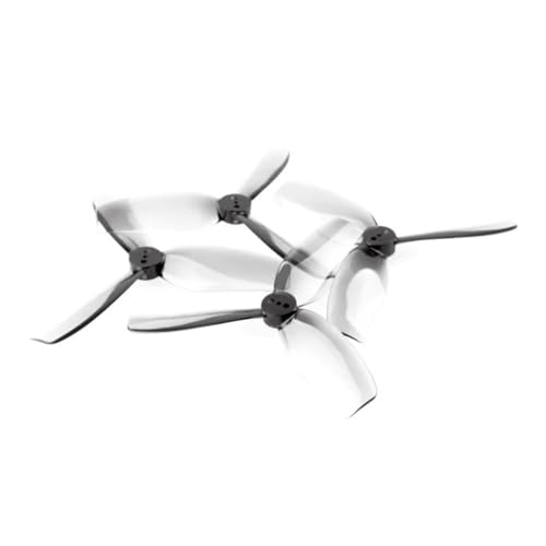 AYrMtH 2 Paar passend for HQPROP Duct-T90MMX3 90 mm 3-Blatt-PC-Propeller 1,5 mm for RC FPV Freestyle 3,5 Zoll Cinewhoop gefasste Drohnen DIY-Teile(2 Pairs Grey) von AYrMtH