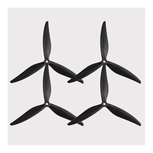 AYrMtH 2 Paare (2CW + 2CCW) 9045 9X4.5X3 3-Blatt-Glasfaser-Nylon-Propeller passend for 9-Zoll-Multirotor-FPV-Cinelifter von AYrMtH