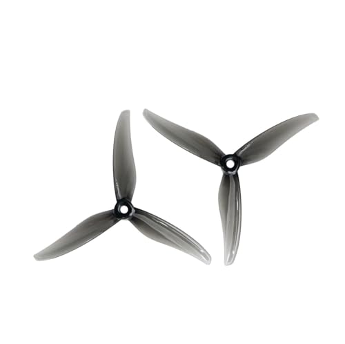 AYrMtH 2 Paare (2CW + 2CCW) passend for Gemfan Fury-5131.0 Propeller, 5 Zoll, 3-Blatt, CW CCW Propeller, FPV RC Drone Racing Quadcopter for 2306 2207 Motoren(2 Pairs Gray) von AYrMtH