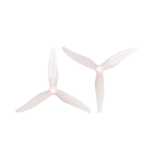AYrMtH 2 Paare (2CW + 2CCW) passend for Gemfan Fury-5131.0 Propeller, 5 Zoll, 3-Blatt, CW CCW Propeller, FPV RC Drone Racing Quadcopter for 2306 2207 Motoren(2 Pairs Pink) von AYrMtH