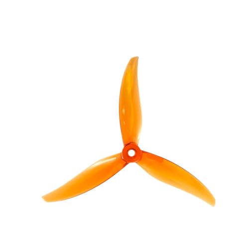 AYrMtH 2 Paare (2cw + 2ccw) passend for Gemfan Proxy 5127.5 5127.5-3 5 Zoll Tri-Blade Freestyle Propeller(Yellow) von AYrMtH