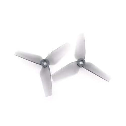 AYrMtH 2 Paare passend for HQprop Ultralight 1,6 x 1 x 3 40 mm 1,6 Zoll Dreiblatt-Propeller 1 mm Wellenloch for Drohnen-RC-Modellflugzeug(2pairs Gray) von AYrMtH